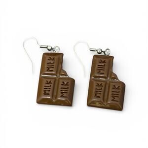 Chocolate Bar Dangle Earrings